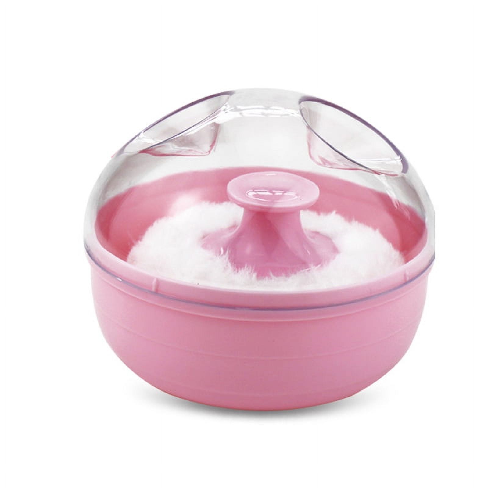 Baby Soft Face Body Powder Puff Talcum Powder Sponge Box Case Container