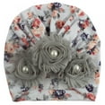 thumbnail image 1 of Baby Soft Print Hat Cap Infant Turban Hats Toddler Sun Flower Sticky Bead Pullover Cap, 1 of 5