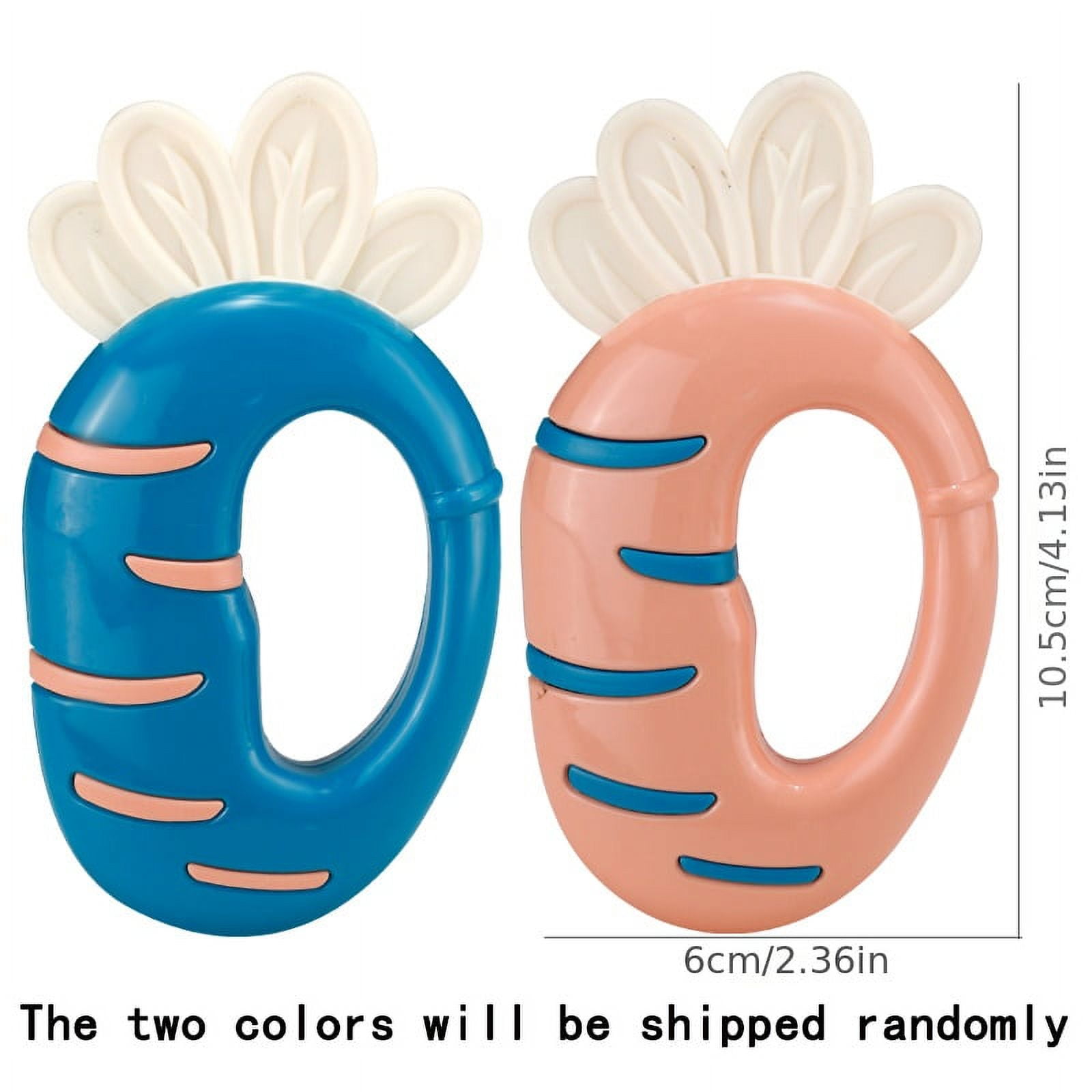 Baby Soft Rubber Rattles, Safe To Chew And Can Be Boiled And Sterilized