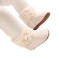 thumbnail image 1 of Baby Soft Sole Shoes,Fashion Boots for Baby - Refined Casual Dress Boots with Bow Accent,Streamlined Profile Fashion Booties,Streamlined Profile Boots, Casual Footwear for Fall Winter, 1 of 9