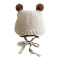 Baby Soft Warm Hat Soft Comfortable Tied Cute Lovely Baby Knitted Hats