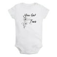 thumbnail image 1 of Baby Sometimes When You Wish For A Miracle You Get Two Funny Rompers Newborn Baby Bodysuits Infant Jumpsuits Kids Cotton Graphic One-Piece Outfits, 1 of 5