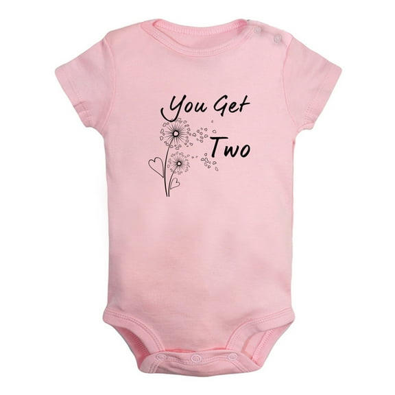 Baby Sometimes When You Wish For A Miracle You Get Two Funny Rompers Newborn Baby Bodysuits Infant Jumpsuits Kids Cotton Graphic One-Piece Outfits