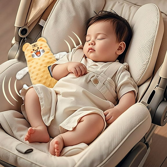 Baby Soother Belt Baby Vibrating Sleep Soother 3 Adjustable Vibration Modes 90 Min Timer Portable Sleep Doll Toy for Home & Travel