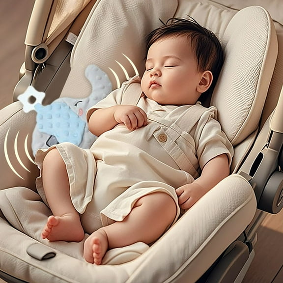 Baby Soother Belt Baby Vibrating Sleep Soother 3 Adjustable Vibration Modes 90 Min Timer Portable Sleep Doll Toy for Home & Travel