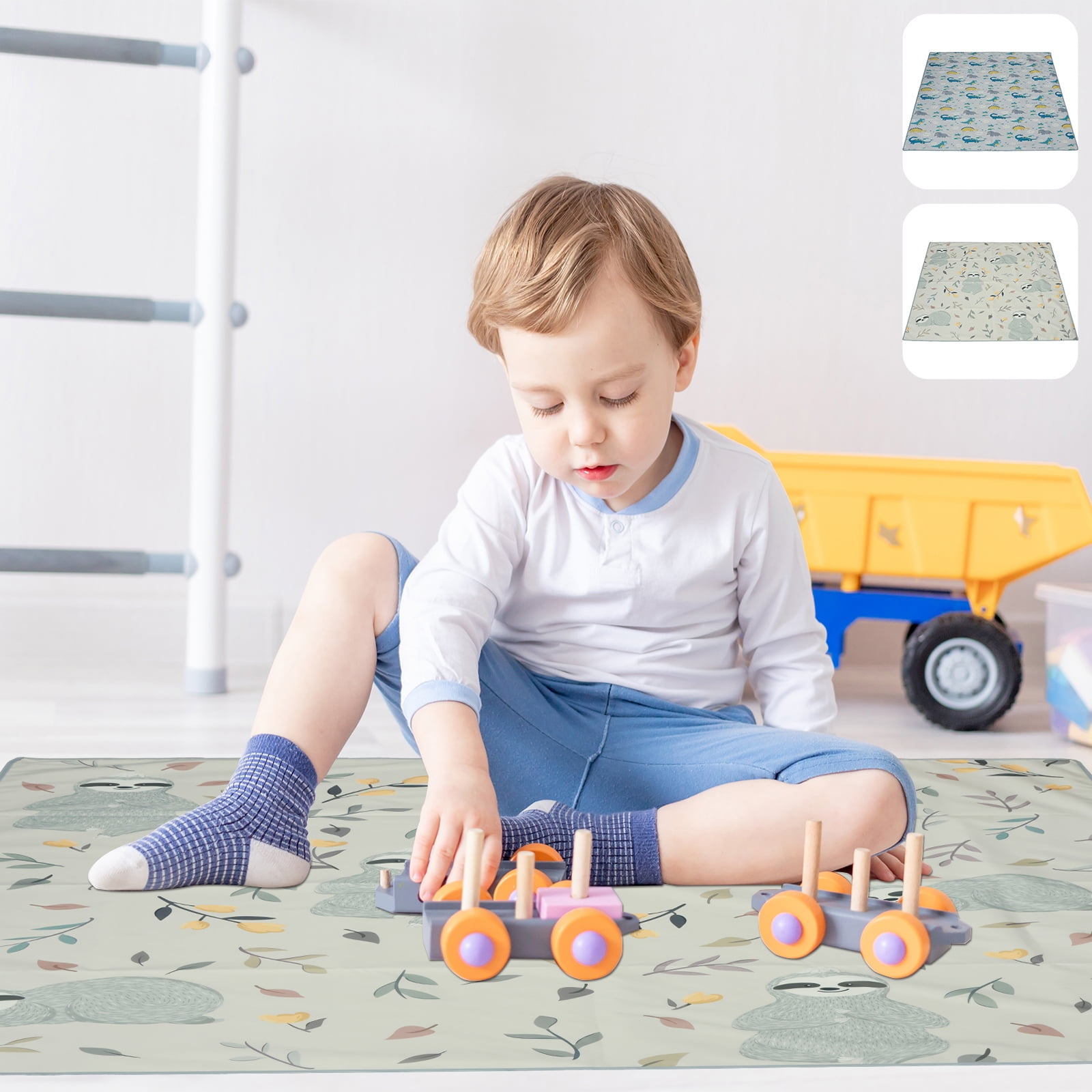 Baby Splat Mat for Under High Chair 51 x 51 Inch Splash MatWaterproof