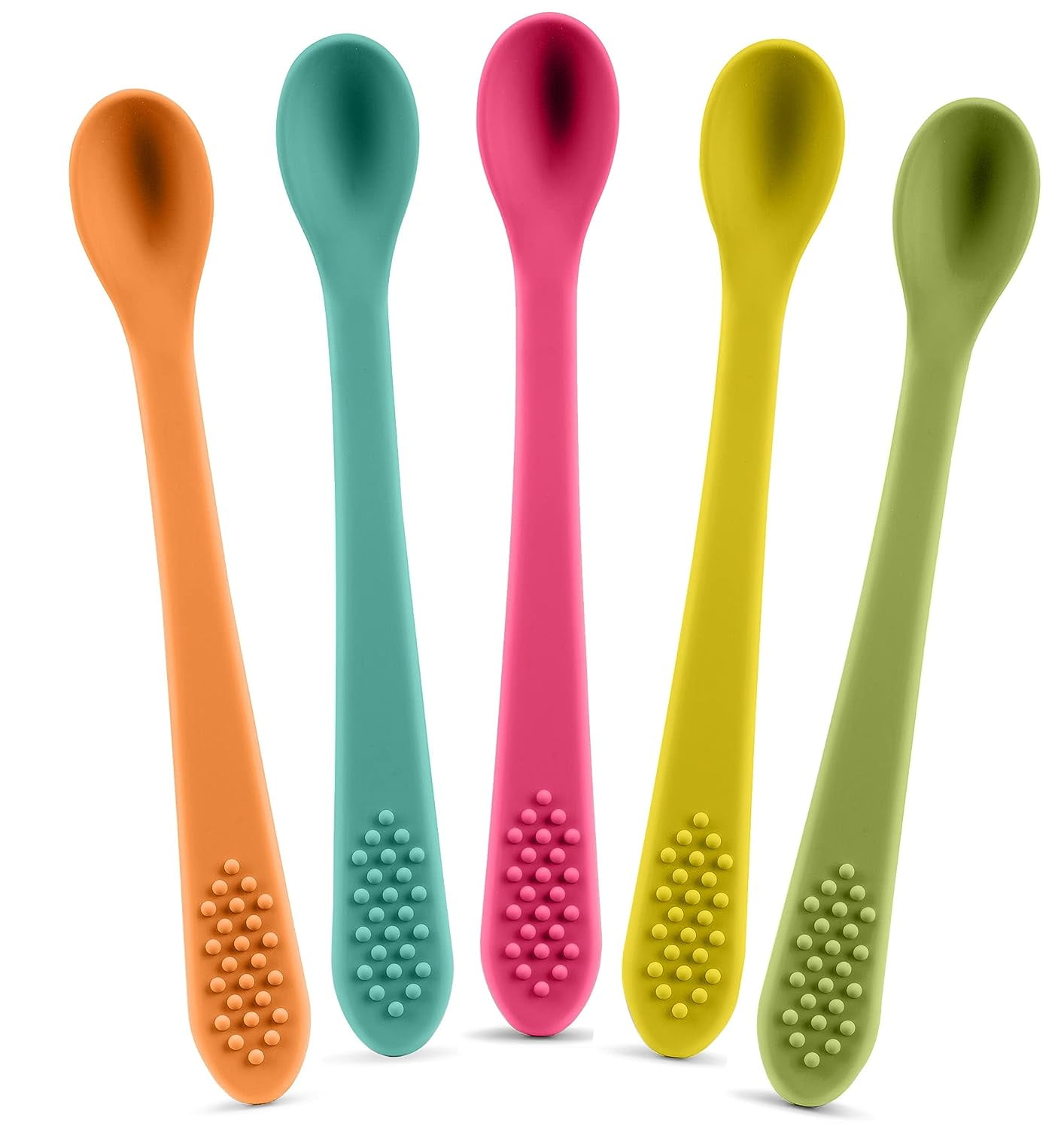 SPERRIC Baby Spoons - Soft Tip Safety Training Set - Infant First Stage ...