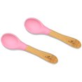 thumbnail image 1 of Baby Spoons Regular Scoop | Bamboo & Silicone, 1 of 18