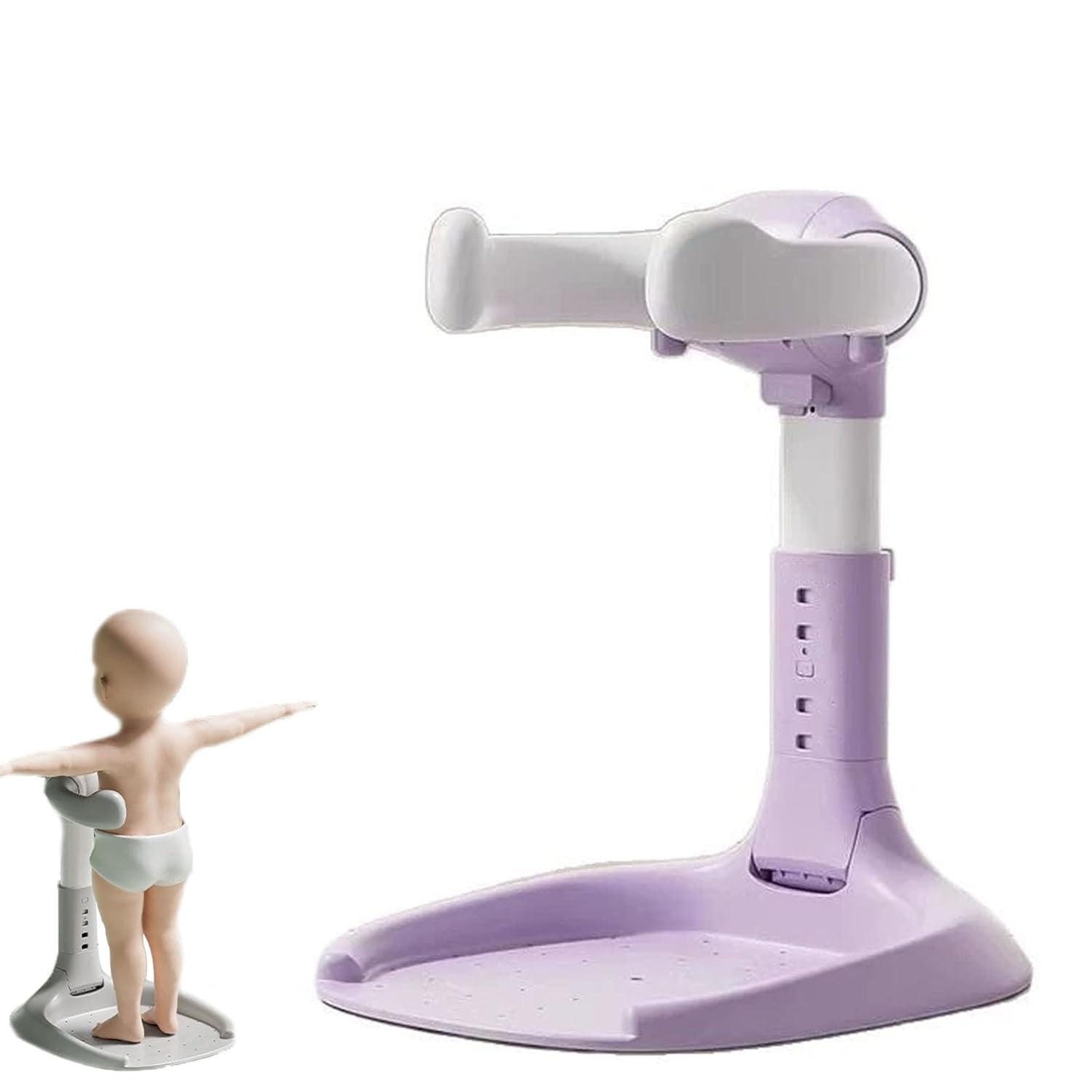 Baby Bath Stand SMLXLXX Adjustable Height Baby Shower Stand With Anti-Slip Base ,Bath Shower Standing Support Stand,Portable Bath Helper Baby,Free Mother Hands Toddler Shower Stand