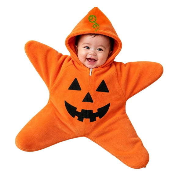 Baby Starfish Cold‑Weather Onesie, Heavy‑Duty Fleece Romper, Hooded Footie Bodysuit, Comfort Daily‑wear Jumpsuit Outfits for Boys Girls