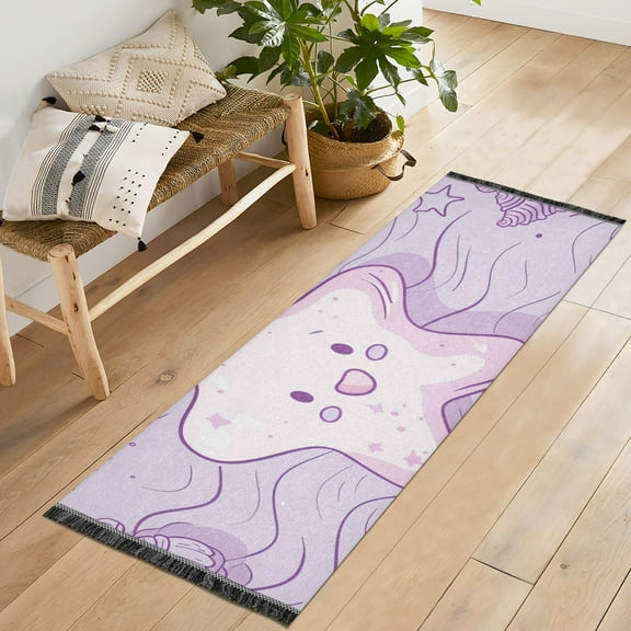 Baby Stars Runner Rug Machine Washable Area Rugs Carpet Non Slip Entryway Mat for Bedroom Entryway Front Door