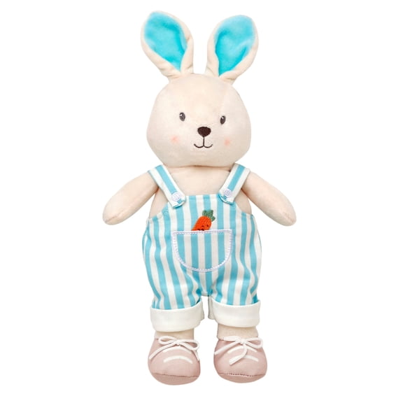 Baby Starters 10 inch Blue Stripe Boy Bunny Plush Toy