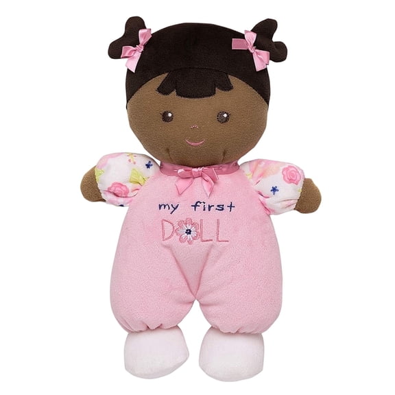 Baby Starters My First Doll 10 inch Plush Baby Doll, Brunette Eva