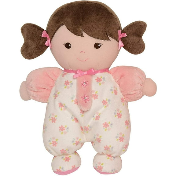 Baby Starters Plush Snuggle Buddy Baby Doll, Brunette Olivia