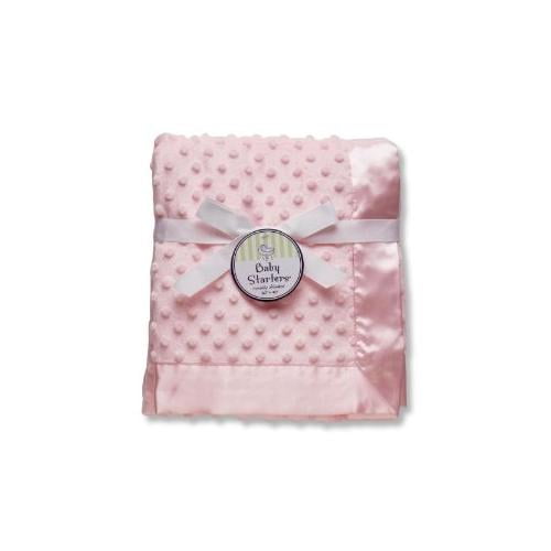 Baby Starters Textured Dot Blanket with Satin Trim Multi-Colored