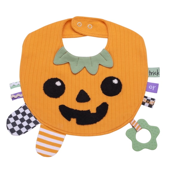 Baby Starters Touch and Play Activity Bib, Halloween Pumpkin
