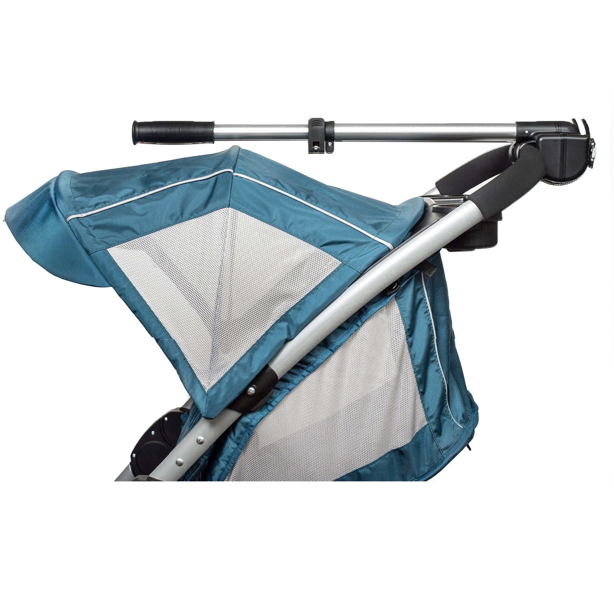 Baby Stroller Controller Safety Attachment Accessory, Easily Attaches to Stroller to Keep Baby Safe When Crossing the Street and Walking in Parking Lots, Lightweight and Portable, Black or Silver