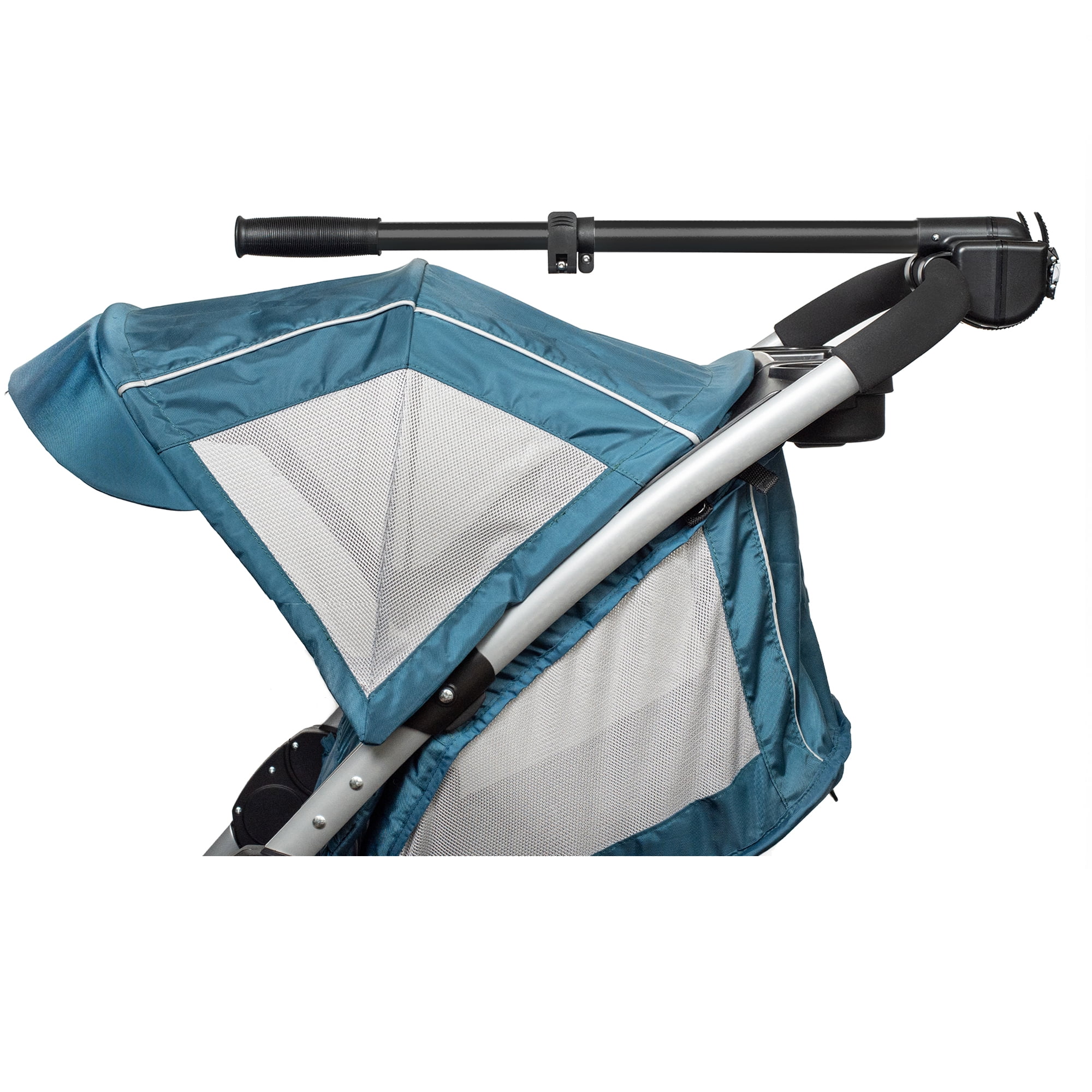 Baby Stroller Controller Safety Attachment Accessory, Easily Attaches to Stroller to Keep Baby Safe When Crossing Street and Walking in Parking Lots, Lightweight and Portable, Unisex, Black or Silver