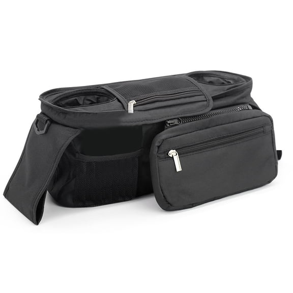 Baby Stroller Hanging Storage Bag - Back Tray Organizer for Milk Bottle Cup, Waterproof Oxford Cloth for Mom & Baby, Portable for Outdoor Travel