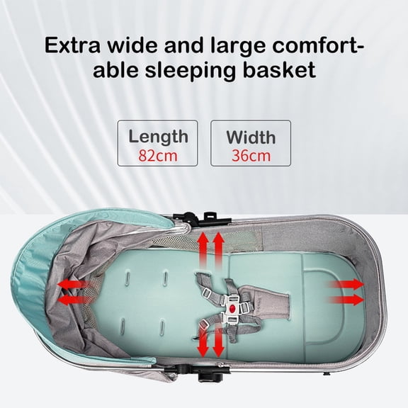 Baby Stroller High Landscape Shock-absorbing Carriage For Newborn, Baby Pram Strollers For Infant And Toddler, Two-way Pram Trolley Baby Pushchair Ideal For 0-36 Months