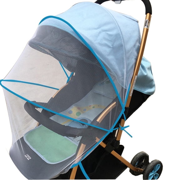 Baby Stroller Mosquito Net, Full Insect Cover for Carriage, Foldable Kids Mosquito Net, Universal Fit for Most Strollers, Fine Mesh Protection