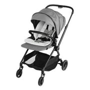 Baby Stroller for Newborn, 2 in 1 Convertible Stroller, Adjustable Backrest & Canopy, Foldable Aluminum Alloy Pushchair, Sunshade Comfortable Baby Toddler Carriage, Grey