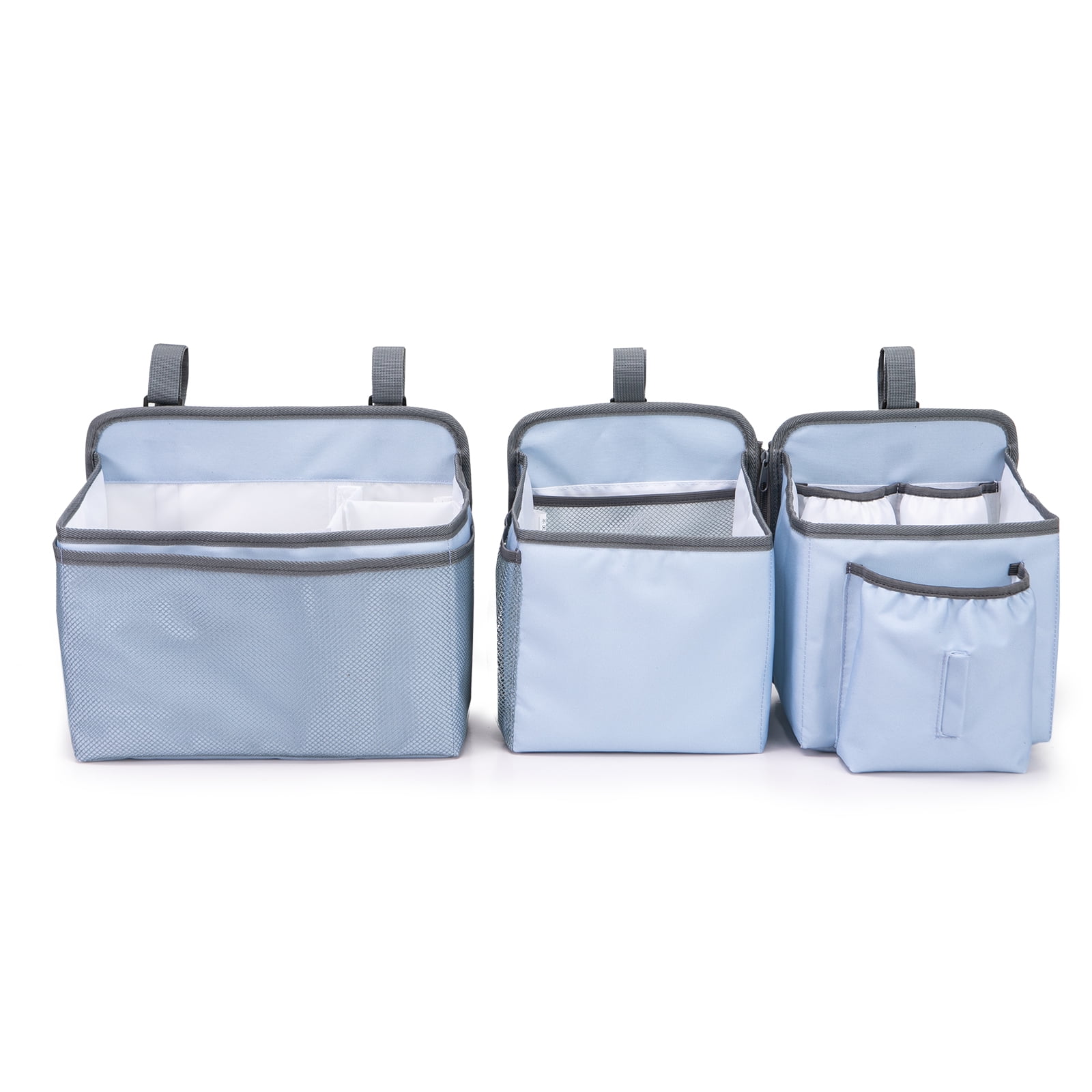 Baby Stroller Organizer Bag Bedside Caddy Diaper Storage Bin Hanging Storage Bag for Baby Bed/Baby Cart