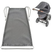 Baby Stroller Shade with Anti-Uv Protection Coating, Universal Fit Stroller Sun Cover for Unmatched Sun Protection, Water Resistant, Easy To Install Elastic Band, Robust Twill