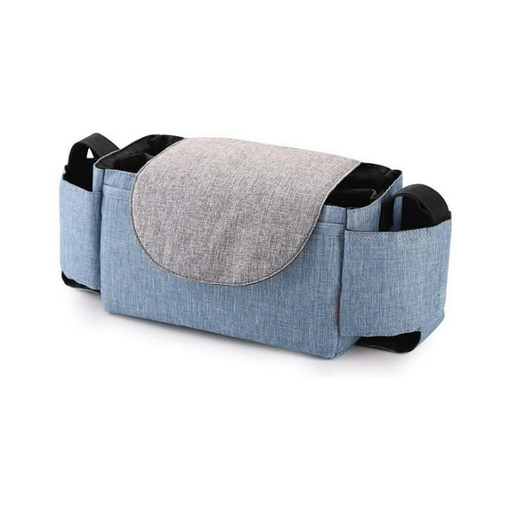 Baby Stroller Storage Bag, Large Capacity Organizer for Milk Bottles, Diapers, and Baby Essentials, Insulated Pouch with Hanging Hook for Stroller and Travel Use,c