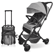 Baby Stroller,Yadala Foldable Lightweight Stroller, Compact Travel Stroller for for Newborn Baby Toddler, Gray