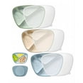 thumbnail image 1 of Baby Suction Plates with Lids 3 Pack, Food Grade Silicone Divided Plates for Toddlers Dinner Plate with Cover BPA Free Toddlers Dishes for Baby Feeding, Deeper Design & Dishwasher Safe, 1 of 5