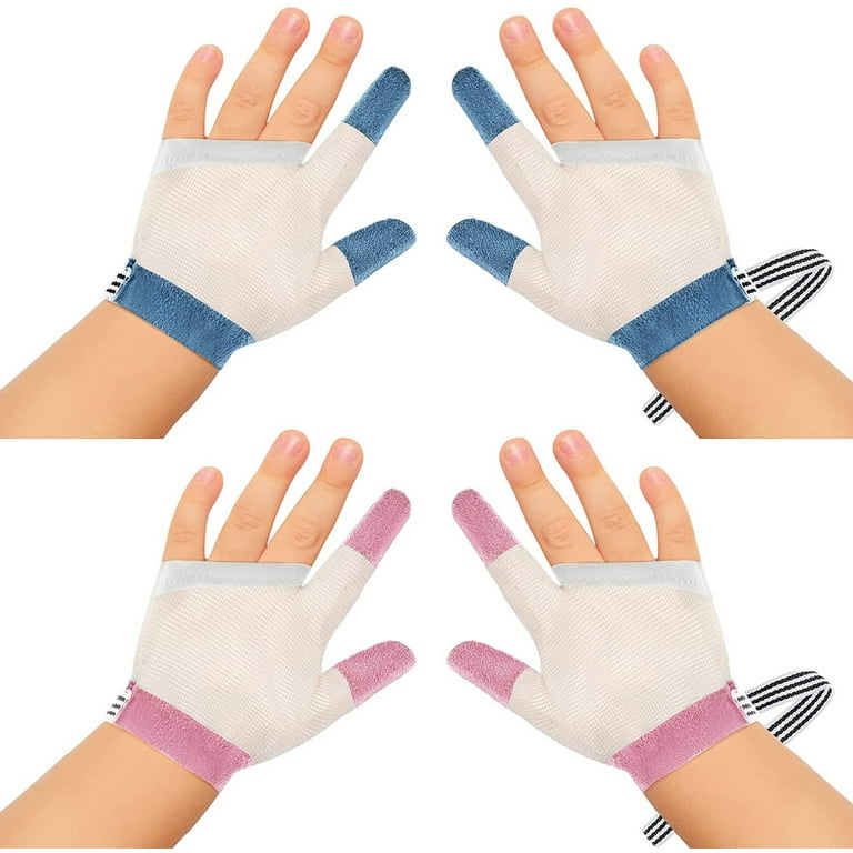 Baby Suction Stop Thumb Finger Guard, Soft Mesh Fabric Suction