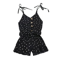 2T Girl Clothes Toddler Girl Clothes Baby Strap Sleeveless One Piece Halter Romper Casual Summer Jumpsuit