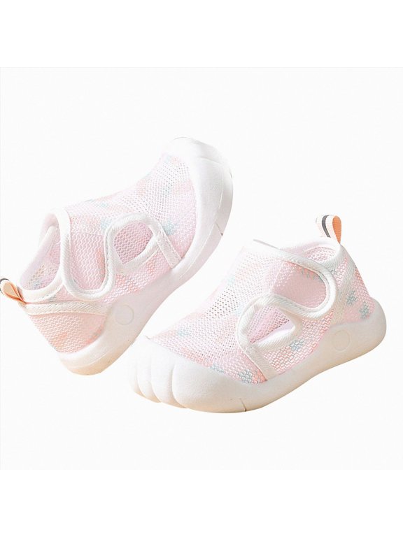 Baby Summer Wide Toe Box Shoes Breathable Mesh Sandals Non Slip Lightweight Athletic Closed Toe Playing Casual Sneakers Black Size 1 Big Kid