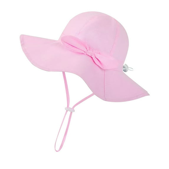 Adjustable Baby Sun Hat Wide Brim Fisherman Style for Toddlers Outdoor Activities Summer Soft