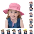 thumbnail image 1 of Baby Sun Hat for Boys Girls 0 6 Years Breathable Fisherman Cap Summer Beach Hat for Toddler Kids Lightweight Outdoor Play Toddler Caps for Boys 6-24 Months, 1 of 5