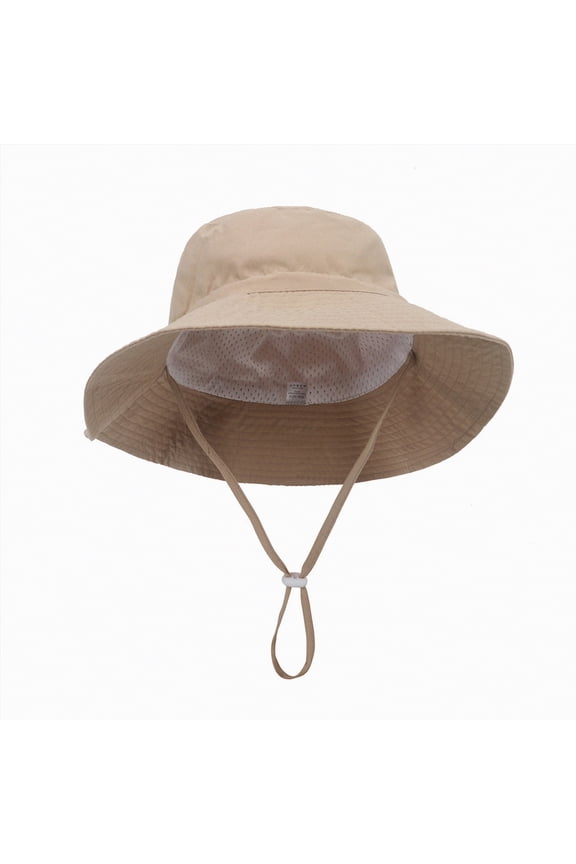Baby Sun Hat Kids Summer UPF 50+ Toddler Bucket Hat Wide Brim Adjustable Beach Hats for Boys Girls Age,lightweight,comfortable,chin strap M