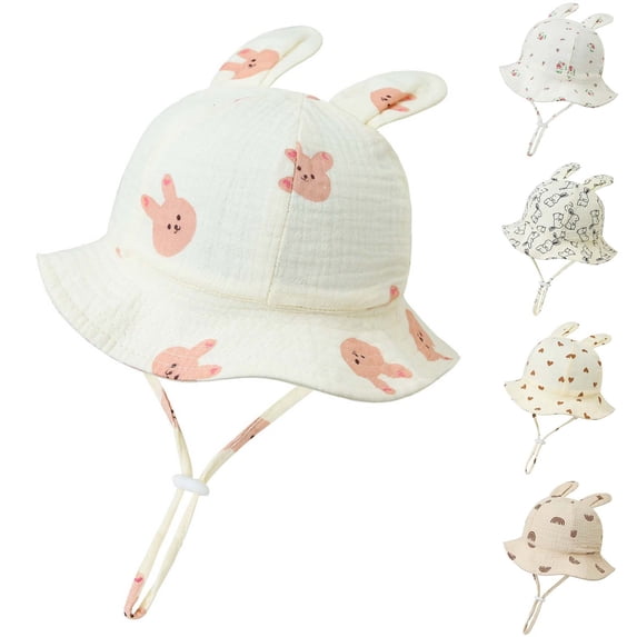 Baby Sun Hat Lightweight Breathable Casual Hats with Wide Brim Basic ...