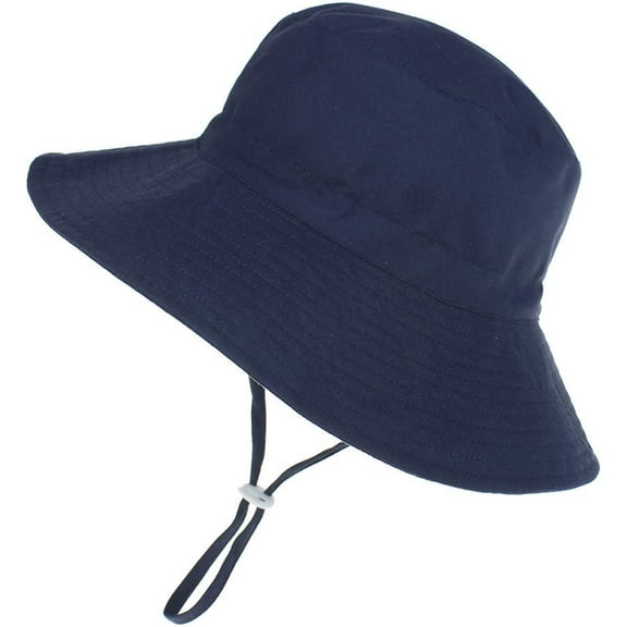 Baby Sun Hat Toddler Beach Swim Hats UPF 50  Summer Bucket Hat Kids Infant Wide Brim Adjustable Sun Hat for Baby Boy Girls