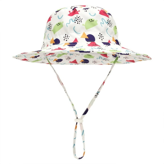Baby Sun Hat Toddler Beach Swim Hats UPF 50  Summer Bucket Hat Kids Infant Wide Brim Adjustable Sun Hat for Baby Boy Girls