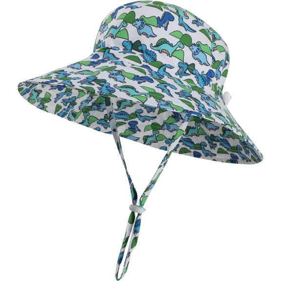 Baby Sun Hat Toddler Beach Swim Hats UPF 50  Summer Bucket Hat Kids Infant Wide Brim Adjustable Sun Hat for Baby Boy Girls