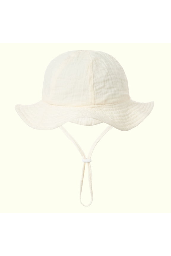 Baby Sun Hat Toddler Solid Color Cotton Bucket Hat for Boys and Girls Summer Outdoor Sunscreen Cap for Infant 3-12 Months, 2026 New Fashion Limited-time Offer