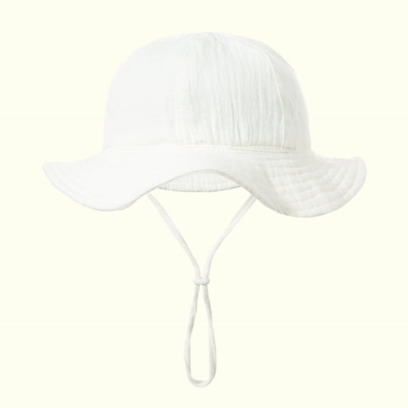 Baby Sun Hat Toddler Solid Color Cotton Bucket Hat for Boys and Girls Summer Outdoor Sunscreen Cap for Infant 3-12 Months, 2026 New Fashion Limited-time Offer