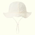 thumbnail image 1 of Baby Sun Hat, Toddler Summer Sun Protection Fashion Solid Color Outdoor Sun-hat for 3-12 Months, Cotton Bucket Hat for Beach and Travel, 1 of 4