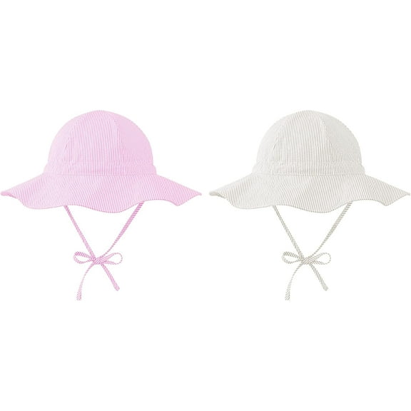 Baby Sun Hat UPF 50  Toddler Sun Protection Bucket Hats for Boys Girls Infant Wide Brim Beach Hat Baby Bucket Hat 0-4T