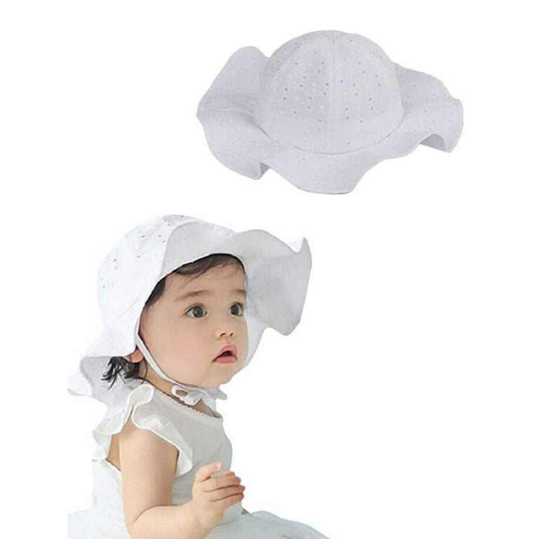 Baby Sun Hat Toddler Sun Hat Wide Brim Sun Hat whith Neck Flap Kids Beach  Hat Outdoor Fishing Hats for Girls Boys Z White&Pink 2-6 Years - Yahoo  Shopping