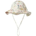 thumbnail image 1 of Baby Sun Hats 0-6 Months Girls Sun Hat,Cute Summer Straw Beach Hat for Toddler Kids with Wide Rainbow Brim & Tassels - UPF 50+, 1 of 9
