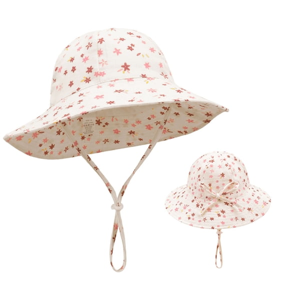Baby Sun Hats Adjustable Baby Toddler Summer Fruit Print Cotton Breathable Bucket Hat Vacations Beach Sun Protection Hat Boys Sun Hat WH6 1 Years-3 Years