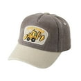 thumbnail image 1 of Baby Sun Hats Kids Toddler Boys Summer Adjustable Breathable Lightweight Baseball Cap with Digger Embroidered Girls Sun Hat Coffee 2 Years-8 Years, 1 of 3