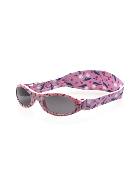 Baby Sunglasses - Bubzee Polarized Wrap Around - Petite Cherry Floral